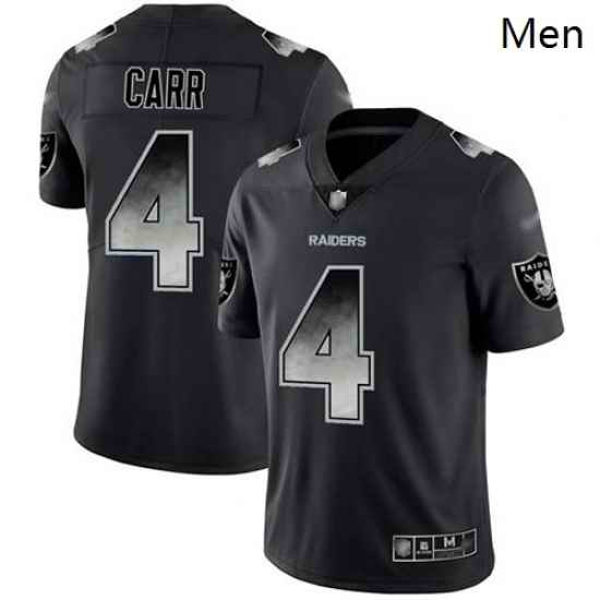 Raiders 4 Derek Carr Black Men Stitched Football Vapor Untouchable Limited Smoke Fashion Jersey